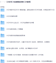 【小红书】玩法教程全攻略【24套课】